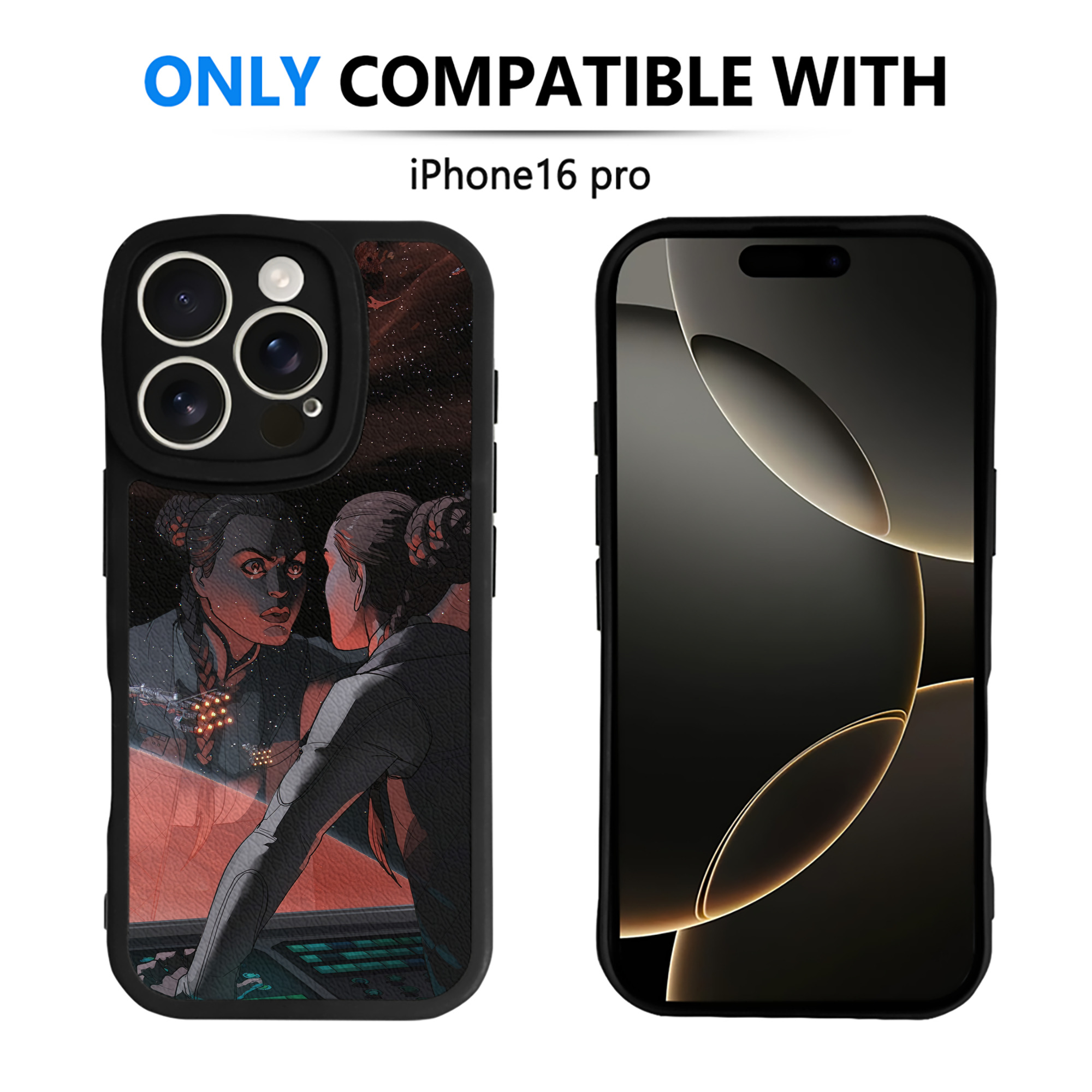 （画像用） スター・ウォーズ Star Wars 【iPhone 16シリーズ対応】シリコンスマホケース（レザー調） 材質：シリコン